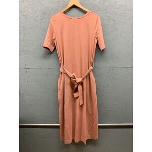 COS Women's‎ Blush Pink Midi Dress with Waist Tie Size Small